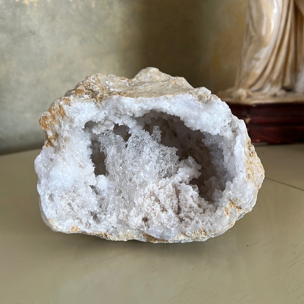 Moroccan Geode Opened and beautiful, shiny crystal
